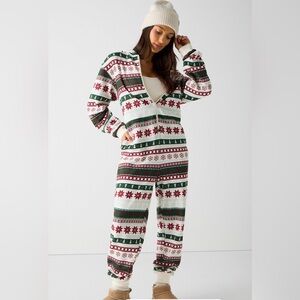 Fabletics Cozy Fleece Hooded Onesie